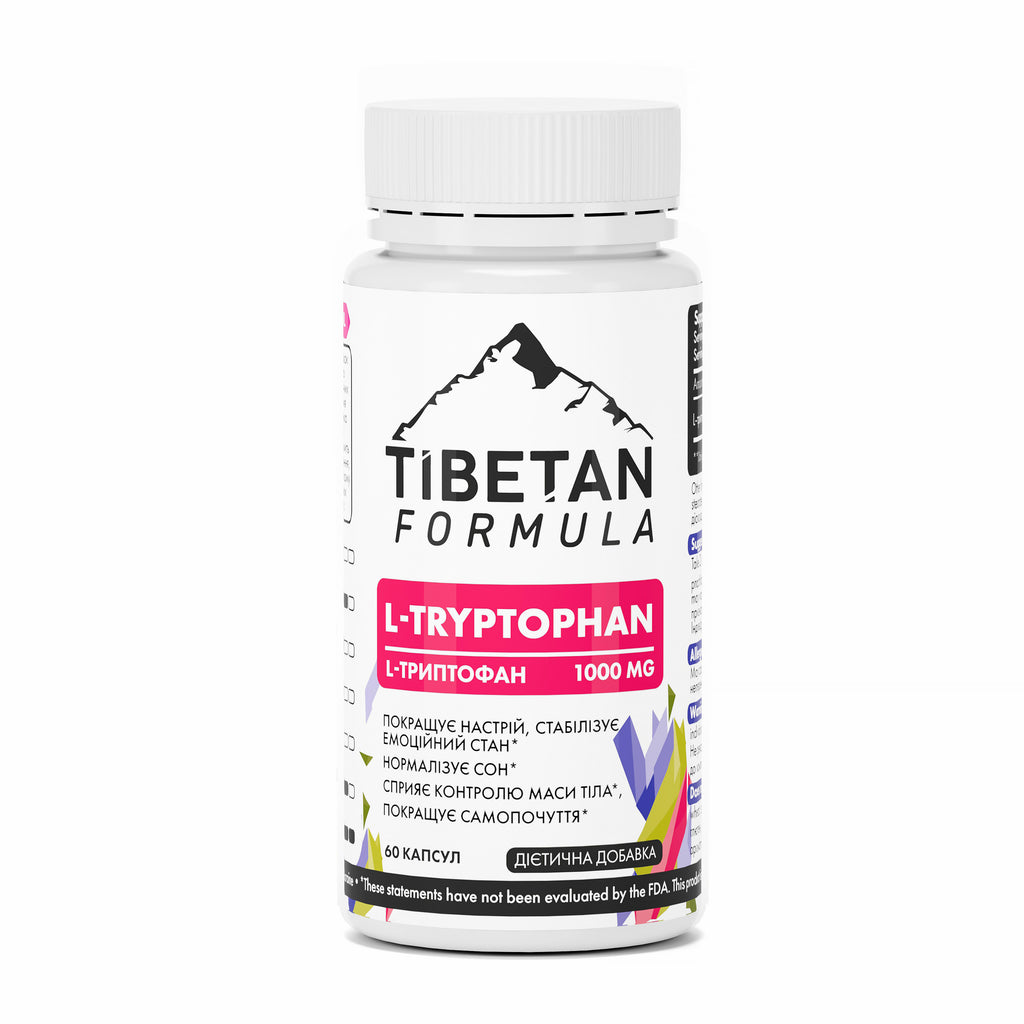 Купить L-Триптофан L-/ Tryptophan 1000 мг, 60 капс в Украине | Лучшие ...