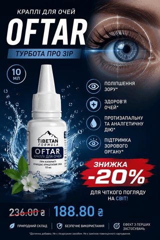 −20% на OFTAR 10 мл — комфорт для ваших очей щодня - Tibetan Formula