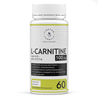 L-карнітин 500 мг / L-carnitine 500 mg 60 таблеток - Tibetan Formula