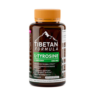 L-Тирозин / L-tyrosine 90 капсул 500 мг - Tibetan Formula