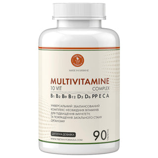 Мультивітамінний комплекс / Multivitamin complex (В, А, С, Е, РР) 90 таблеток - Tibetan Formula