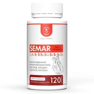 Мультивітаміни для серця Семар /  Multivitamins for heart SEMAR VIT COMP, 120 табл - Tibetan Formula